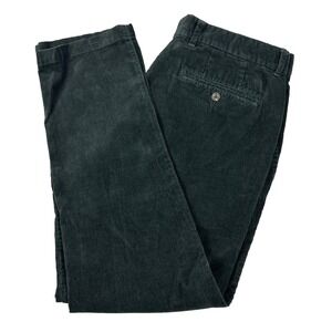 Goodfellow & Co Mens Corduroy Pants Dark Green Size 36x30 Slim Fit Holidays